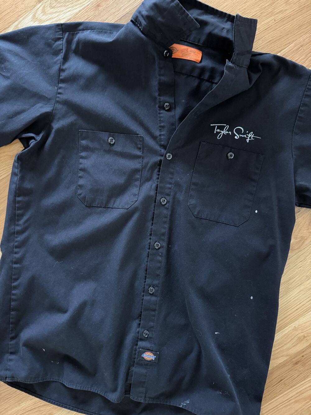 RARE - Taylor Swift Tour Crew Exclusive Button Up Dickies Shirt Men's Size L